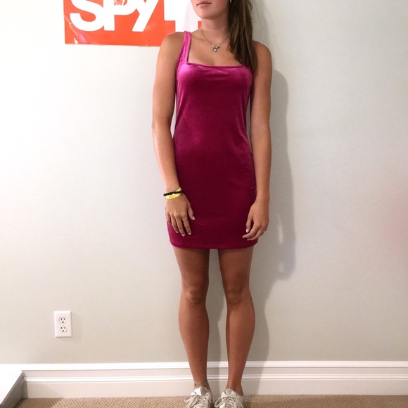 NWT UO VELVET SQUARE NECK MINI DRESS - Picture 2 of 8